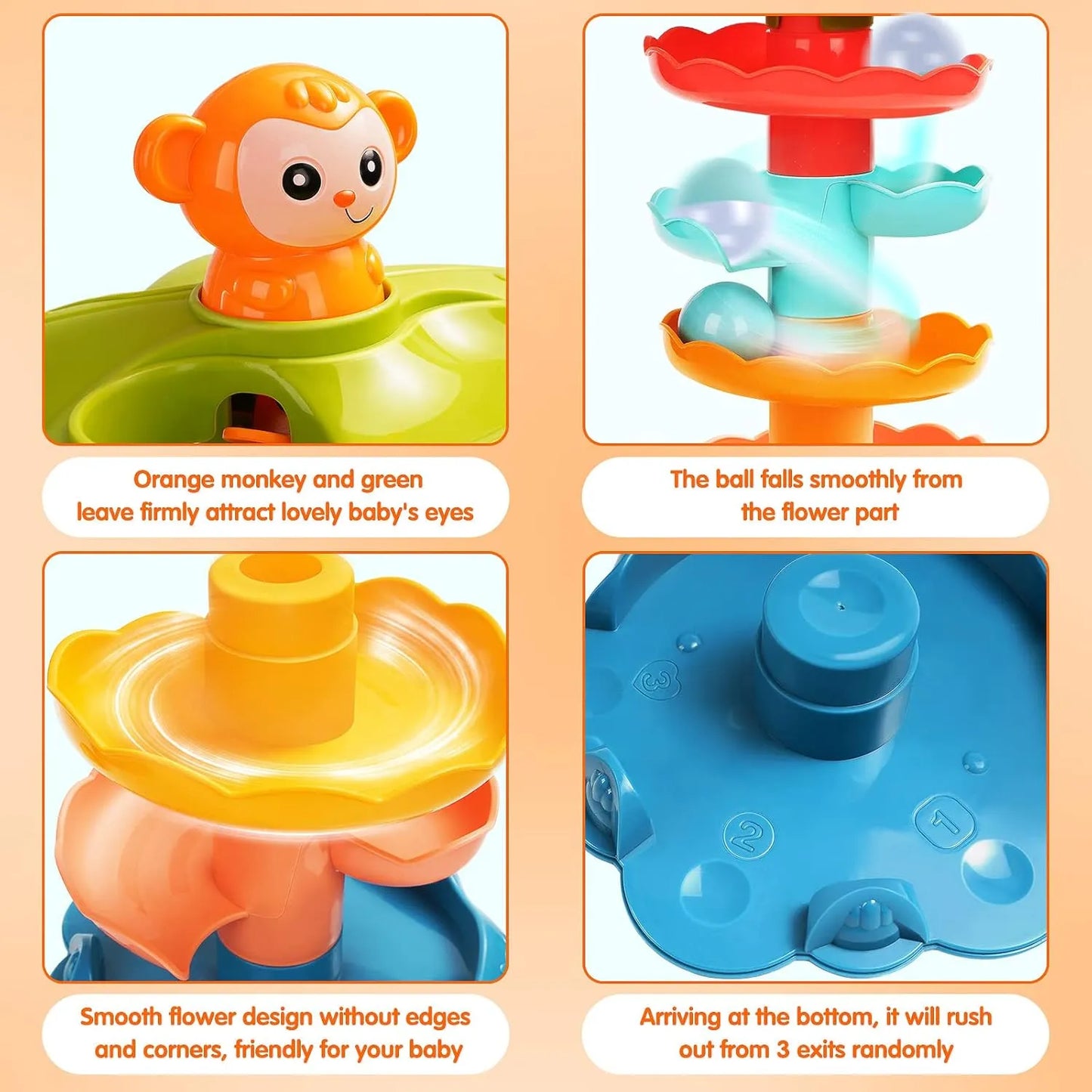 زحليقة الأطفال لتدوير الكرة من Sobibear