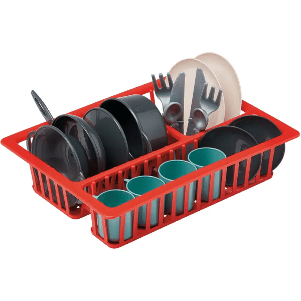 Ecoiffier - Garnished Draining Board Kitchen Play Set - 19 Pieces
