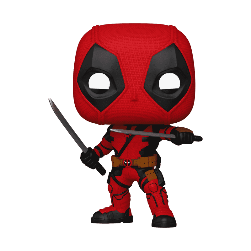 Funko Pop! - Marvel Deadpool & Wolverine Deadpool with Swords Vinyl Bobblehead Figure - 10.2 cm