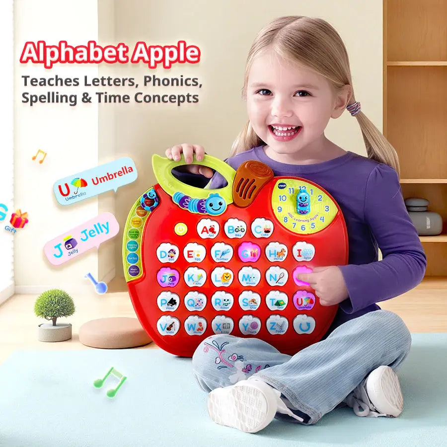 في تيك تفاحة التعلّم الشاملة Abc (حمراء)