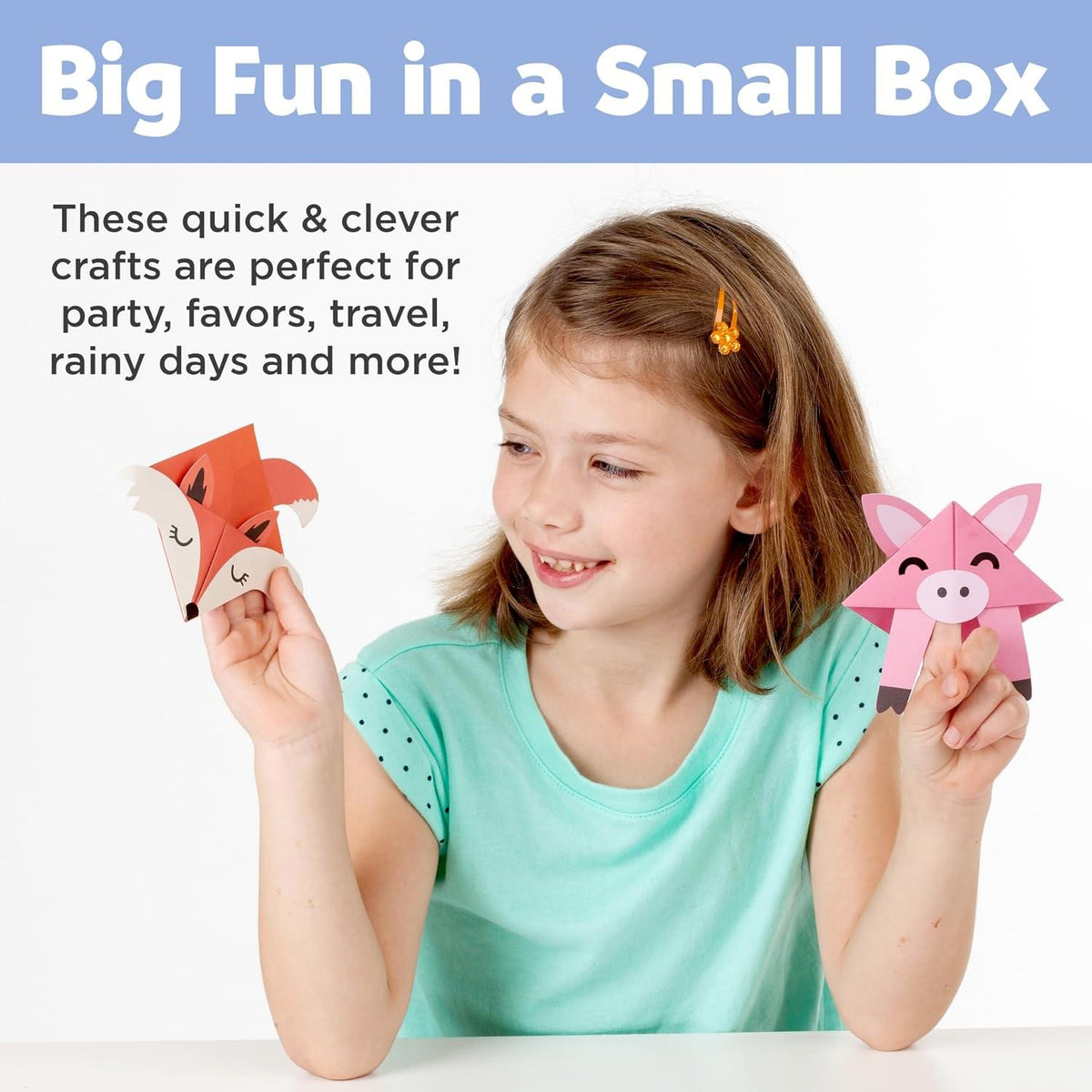 Creativity for Kids Corner Creature Bookmarks Origami Mini Kit