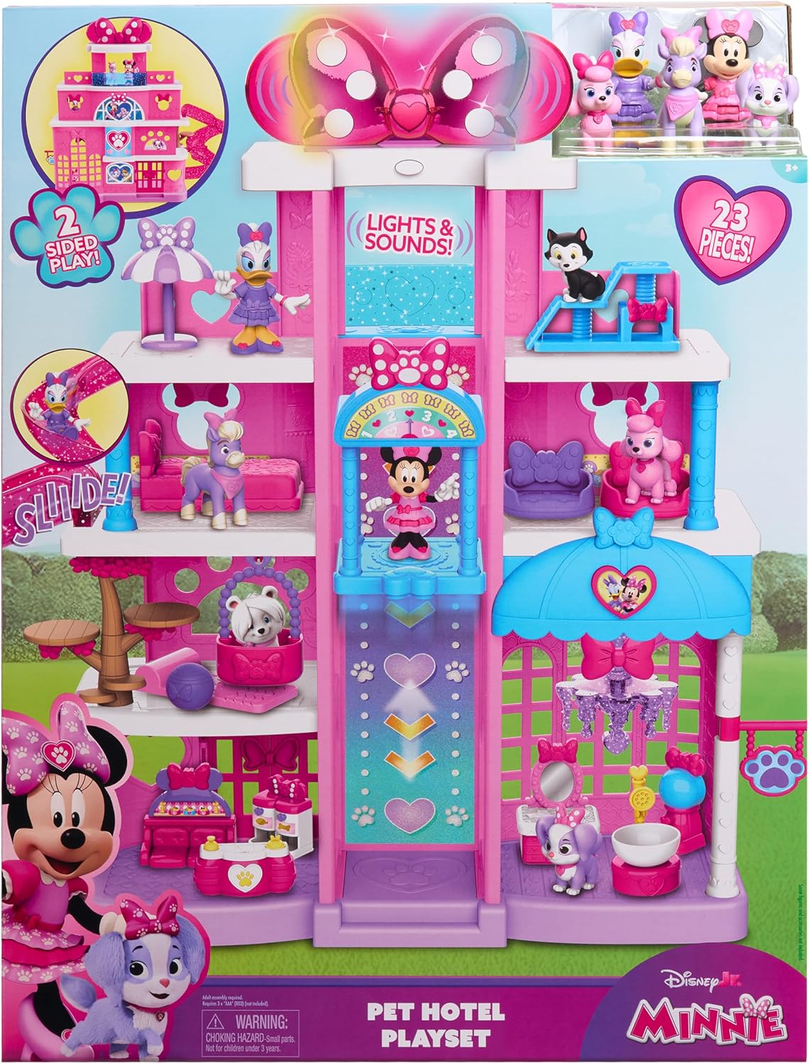 Disney Junior Minnie Mouse - Pet Hotel Playset - 23-Piece Set