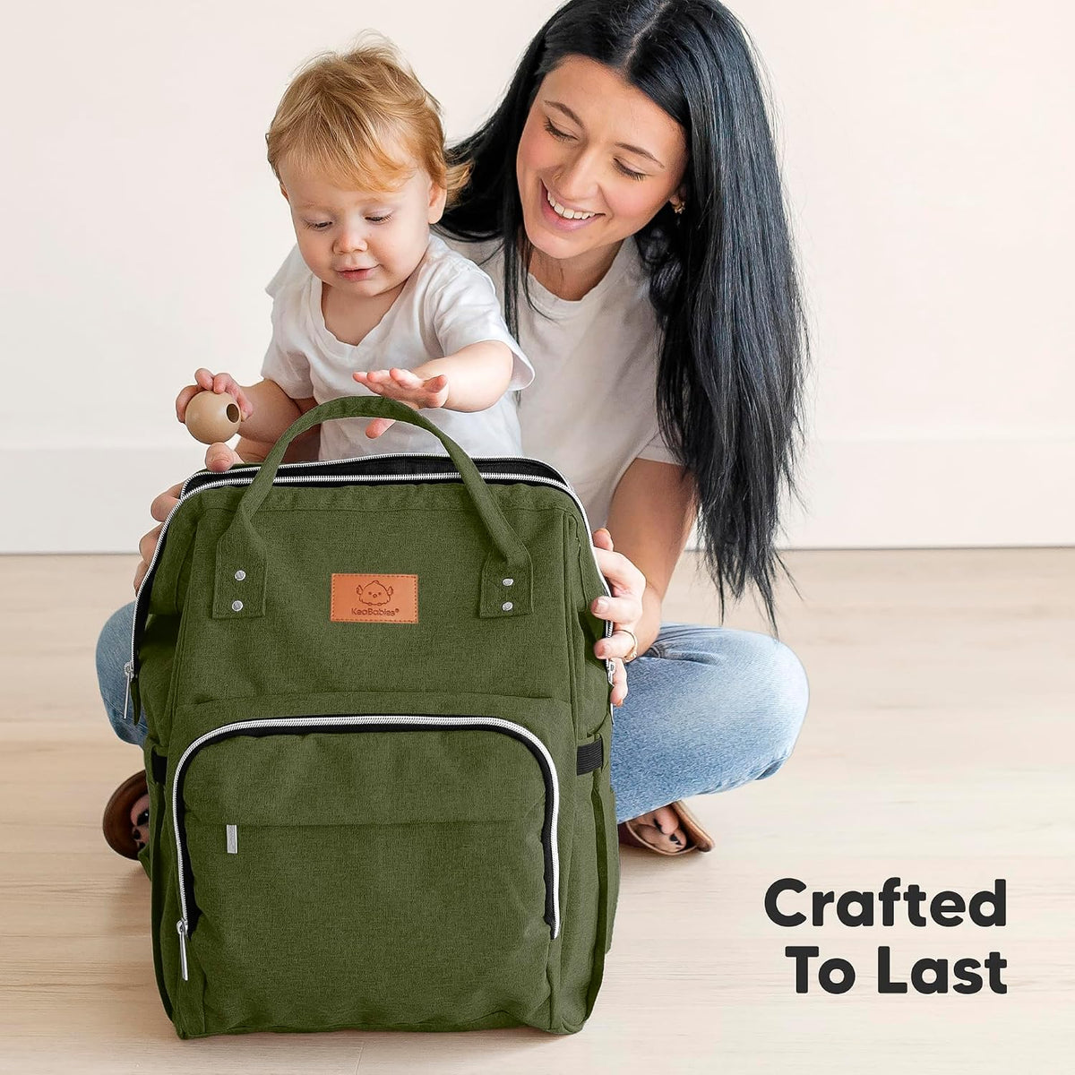 Keababies Original Diaper Bag (Coffee Brown)