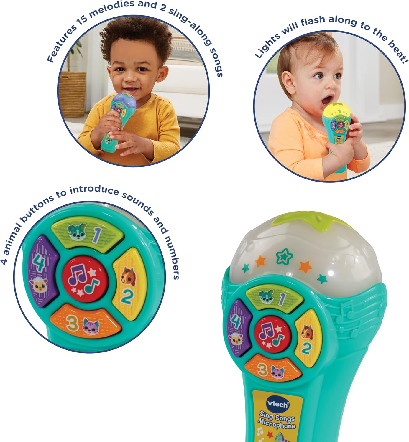 VTech Baby Sing Songs Microphone, Interactive Microphone Toy