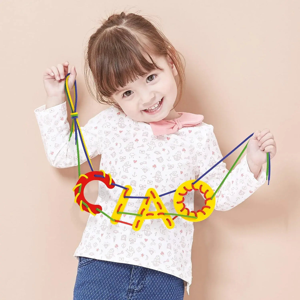 Play Montessori Lacing ABC+123 من Quercetti
