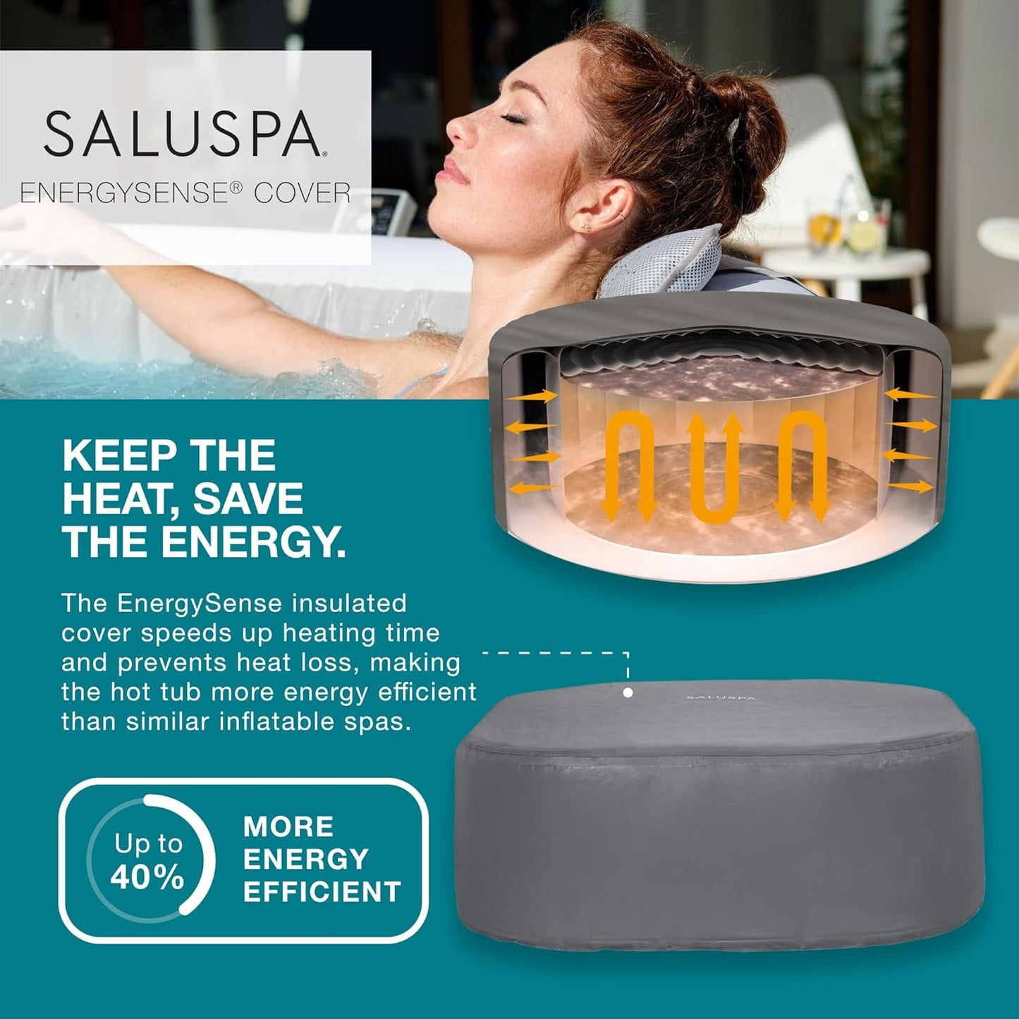Bestway Lay-Z Spa Hollywood Luxe Air Jet 6 Marble Square (71"x71"x26"/1.80mx1.80mx66 Cm)