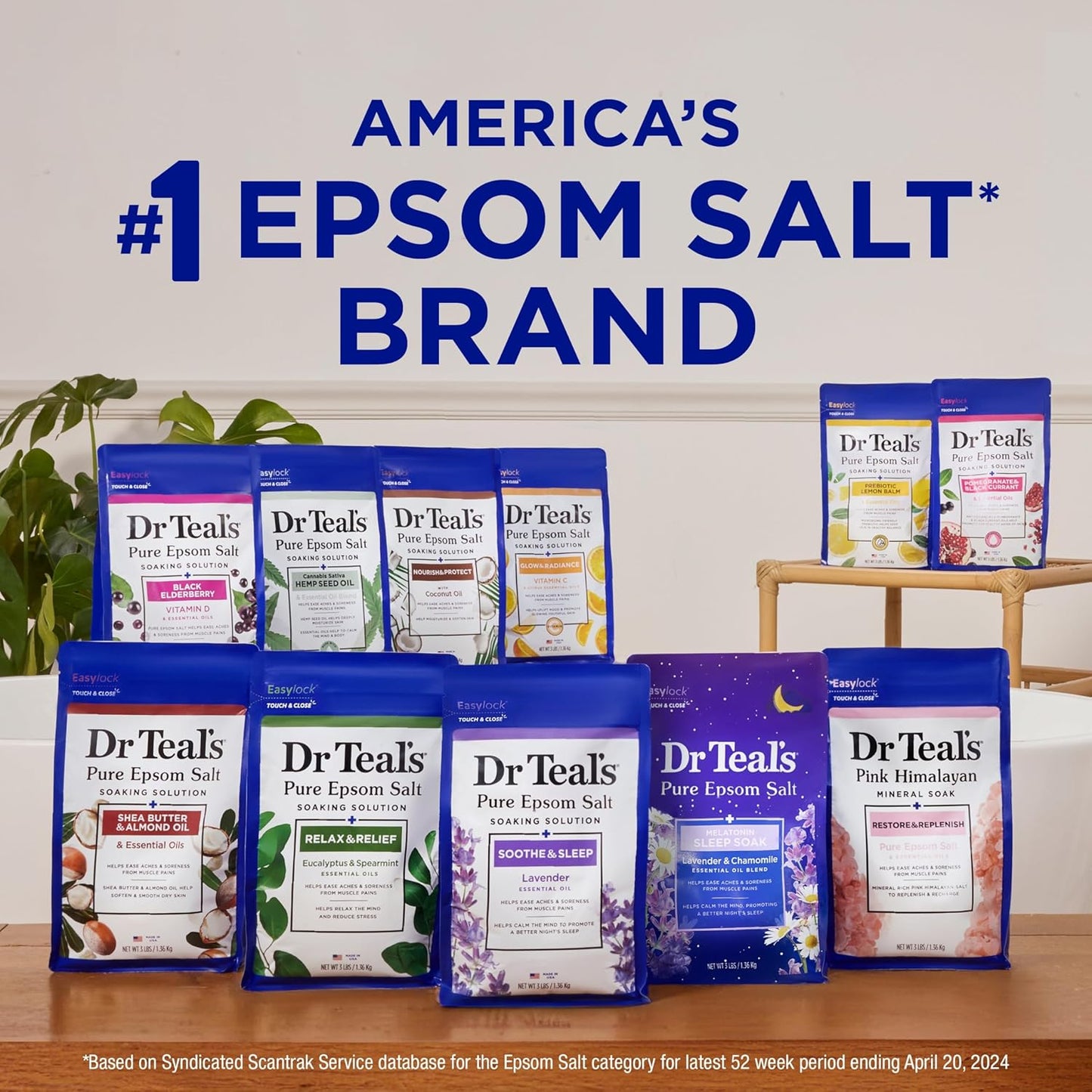 Dr. Teal's Pure Epsom Salt, Vapor Bath with Menthol & Camphor (907g)