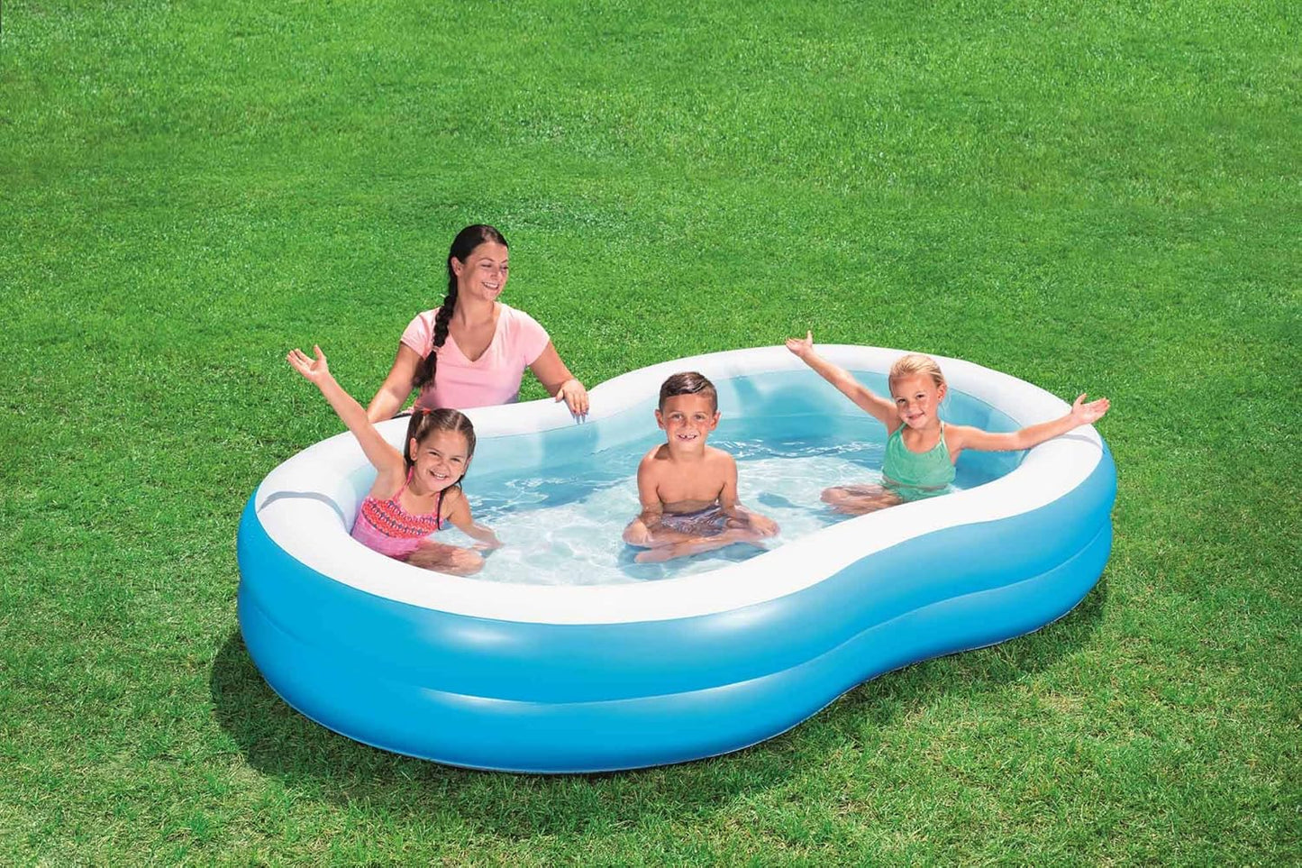 Bestway The Big Lagoon Family Pool (8.6' x 62" x 18"/2.62m x 1.57m x 46 Cm)