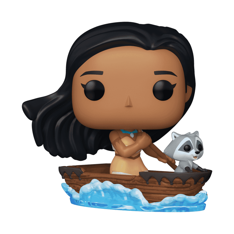 Funko Pop! Plus - Disney Pocahontas 30th Anniversary with Meeko in Canoe Vinyl Figure - 9 cm