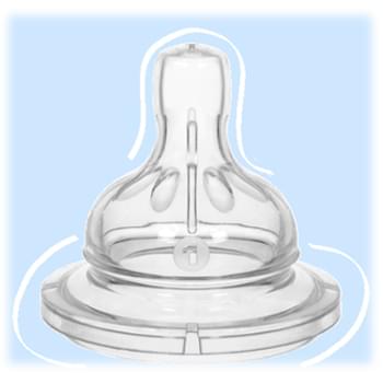 Wee Baby Spare Round Wide Neck Teat (6-18M)