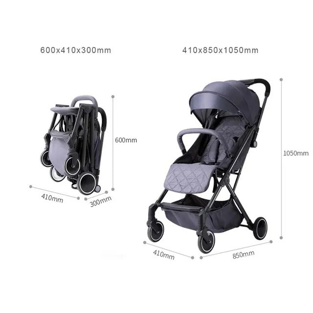 Teknum Travel Lite Stroller with Alameda Diaper Backpack