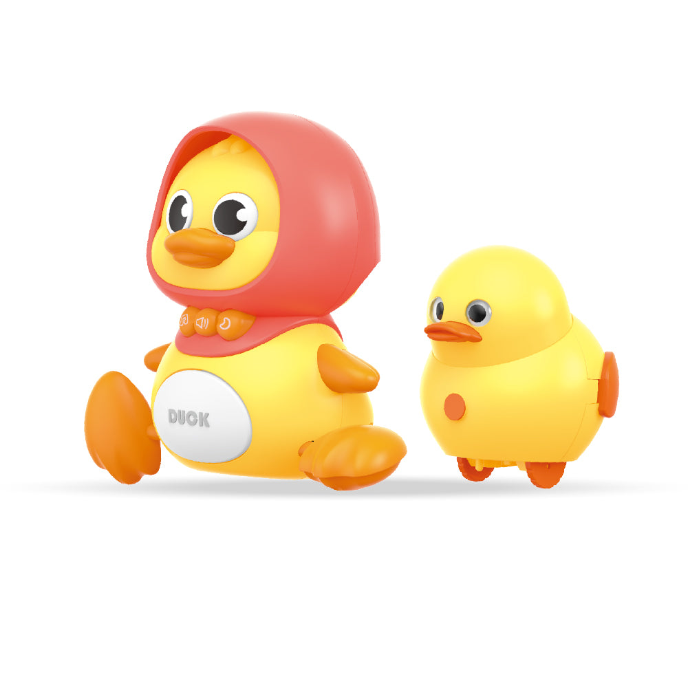 Kaichi - Musical Swinging Duck Toy Set with Lights & Music - 2 Pieces