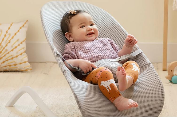 Munchkin Spring 2-in-1 Bouncer & Rocker (Grey)