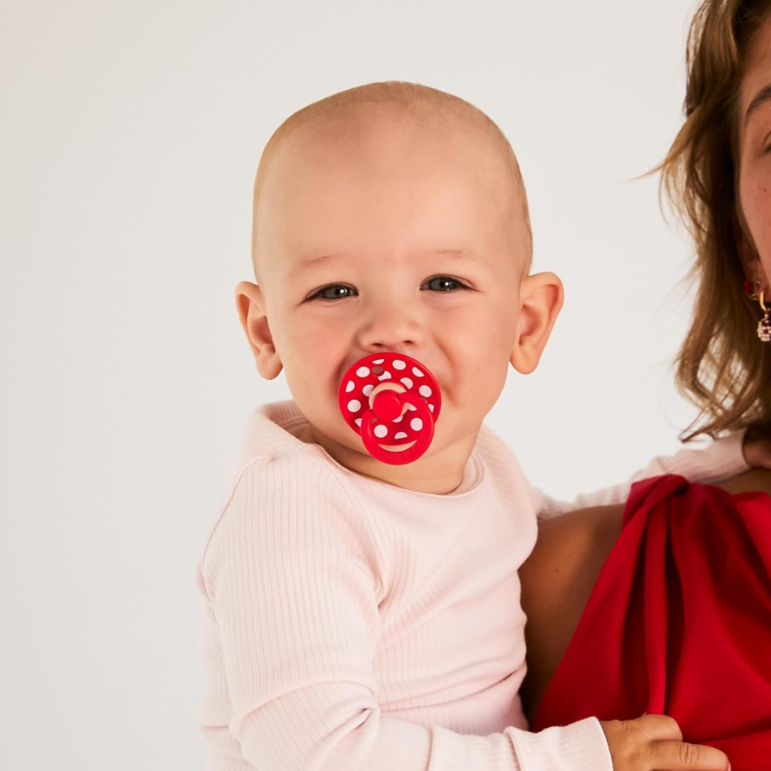 Bibs Pacifier Color Latex Anatomical Size 2 (Vanilla Candy) - Pack of 2