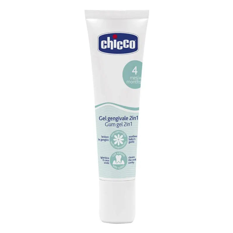 جل لثة Chicco 2 في 1، من عمر 4 أشهر فأكثر، 30ml
