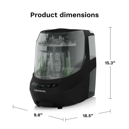 Baby Brezza Bottle Washer Pro - All In One Washer, Sterilizer, Dryer (Premium Black)