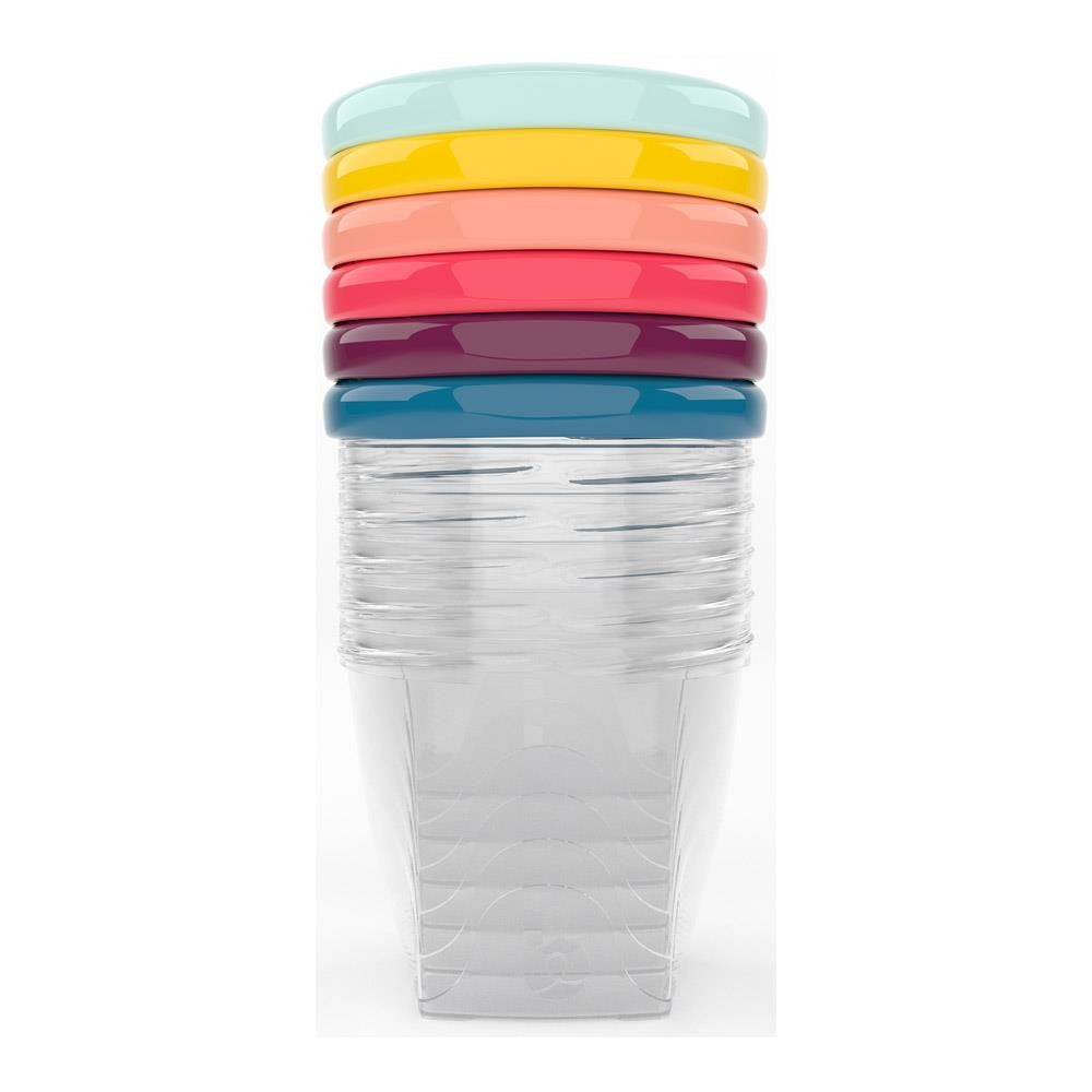 حاويات حفظ طعام الأطفال من بيبي موف - 250ml (عبوة من 6 قطع)