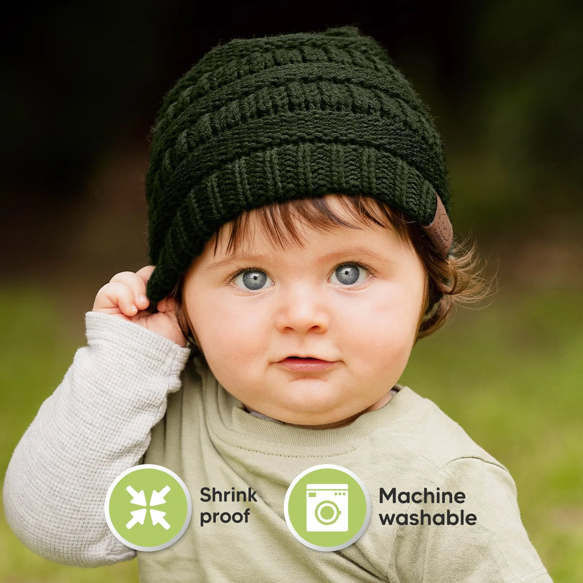 KeaBabies Warmzy Baby Beanies – 3-Pack (Tea Rose)