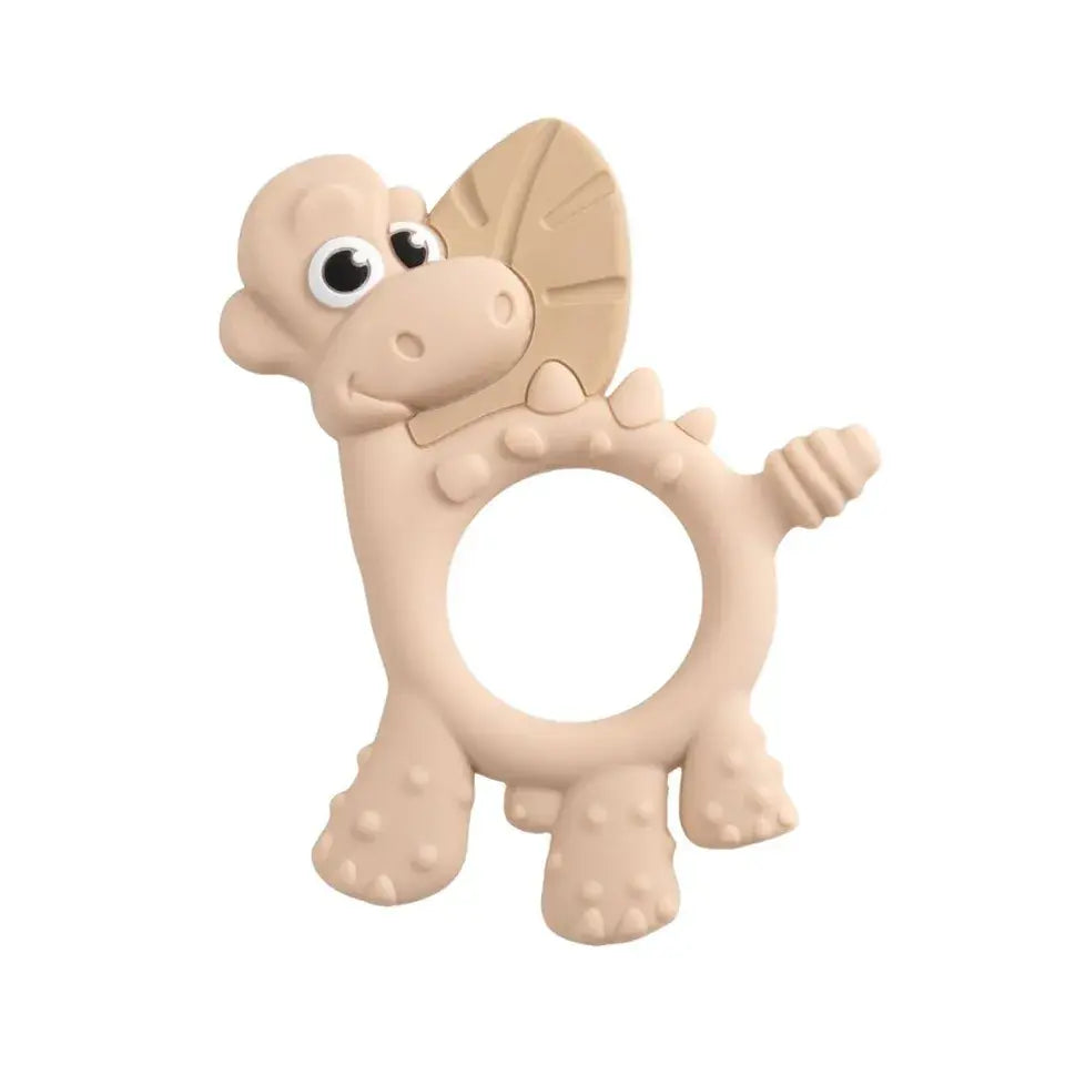 Bibado Dotty The Dinosaur Multi-Sensory Teether - Fawn