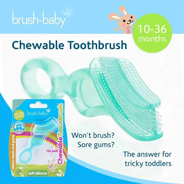 Brush-Baby فرشاة أسنان قابلة للمضغ وعضاضة (10-36 شهرًا)
