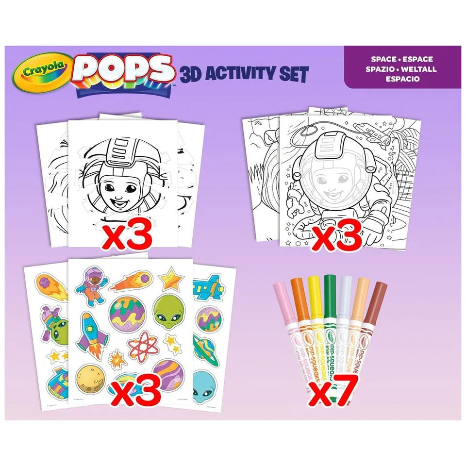 Crayola Pops 3D Colouring Kit – Space