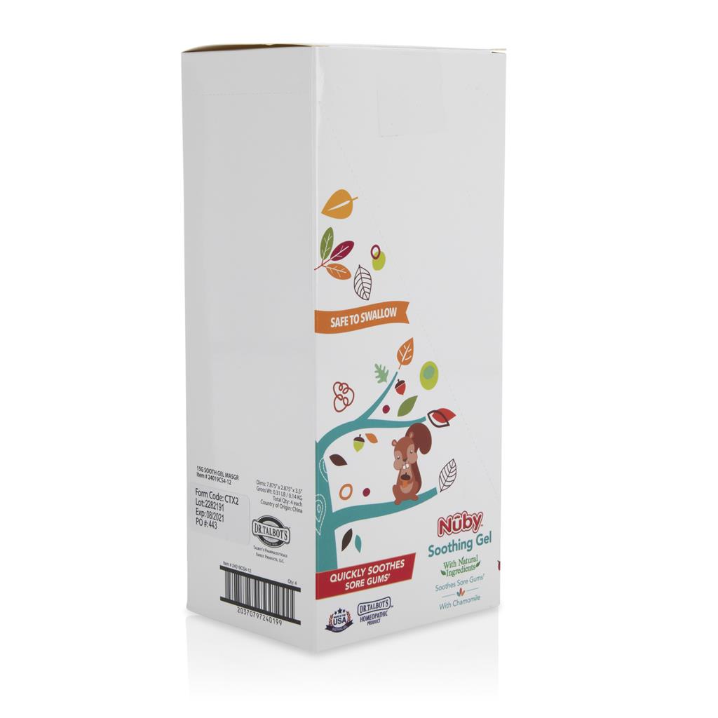 Dr. Talbot's Homeopathic Teething Gel & Silicone Gum Massager (15g)