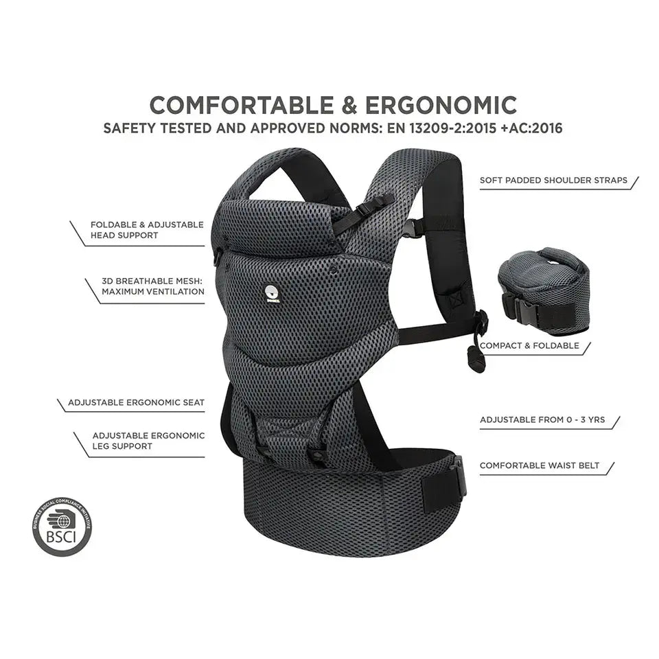 Dooky - Urban Comfort Baby Carrier - Grey Sapphire