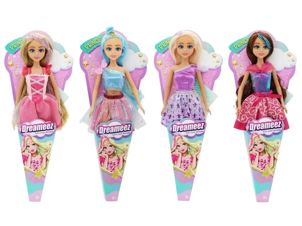 Dreameez Princess Dolls 4 Assorted Colors