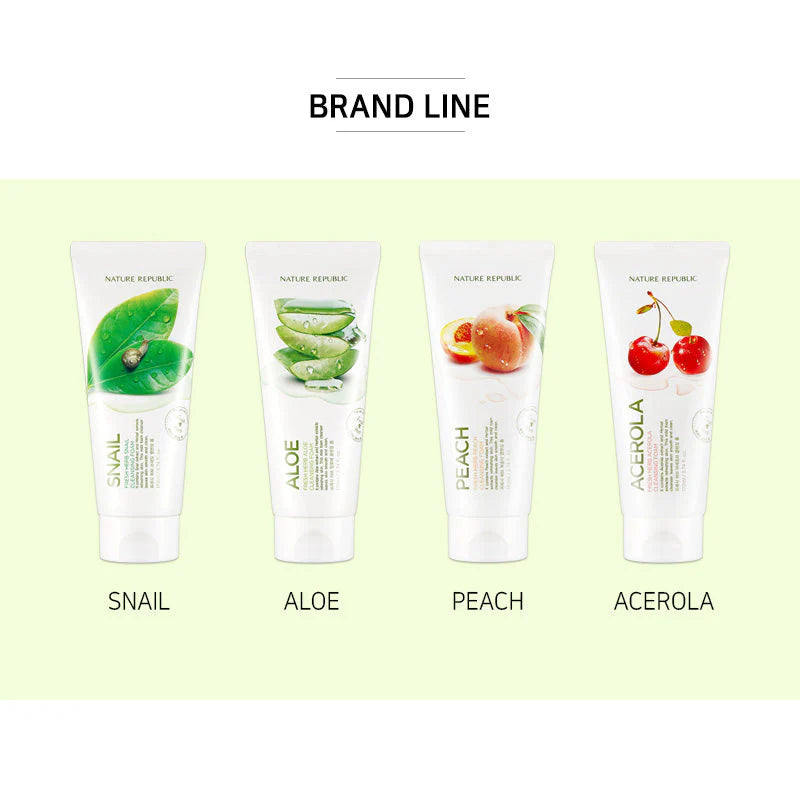 نيتشر ريبابليك رغوة تنظيف بالأعشاب الطازجة وأسيرولا (170ml)