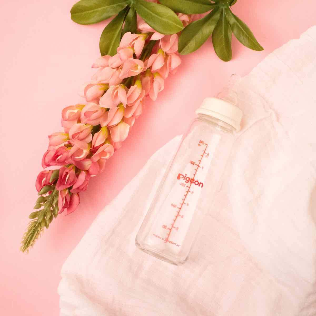 Pigeon Glass Slim Neck Bottle (240ml)