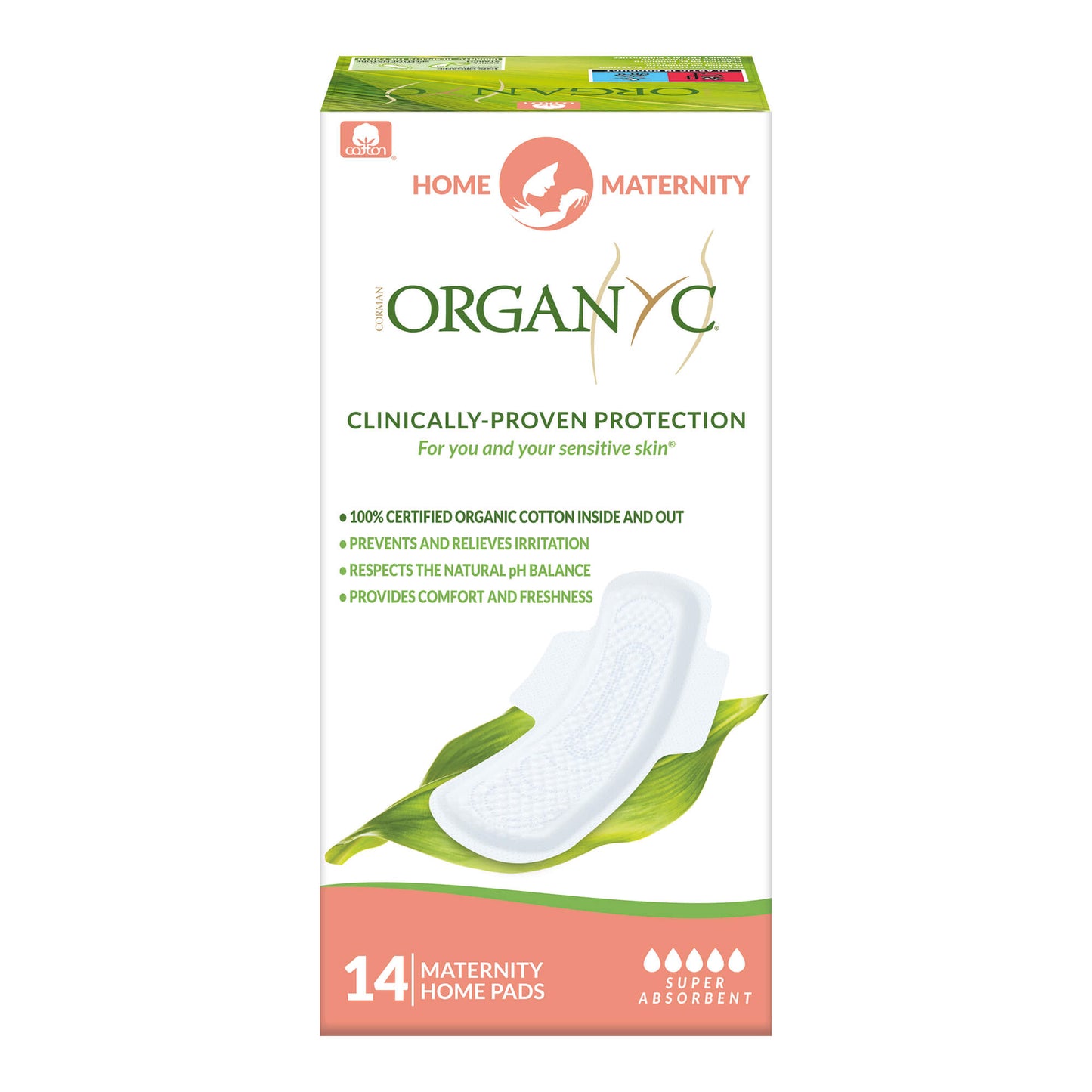 Organyc Cotton Maternity Home (14 Pads)