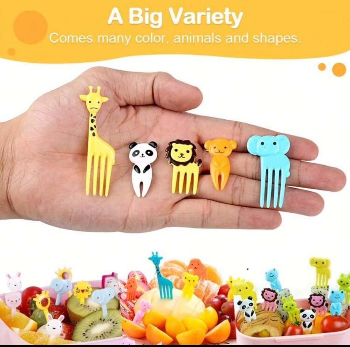 Cute Animal Food Picks Set (60 Pcs)