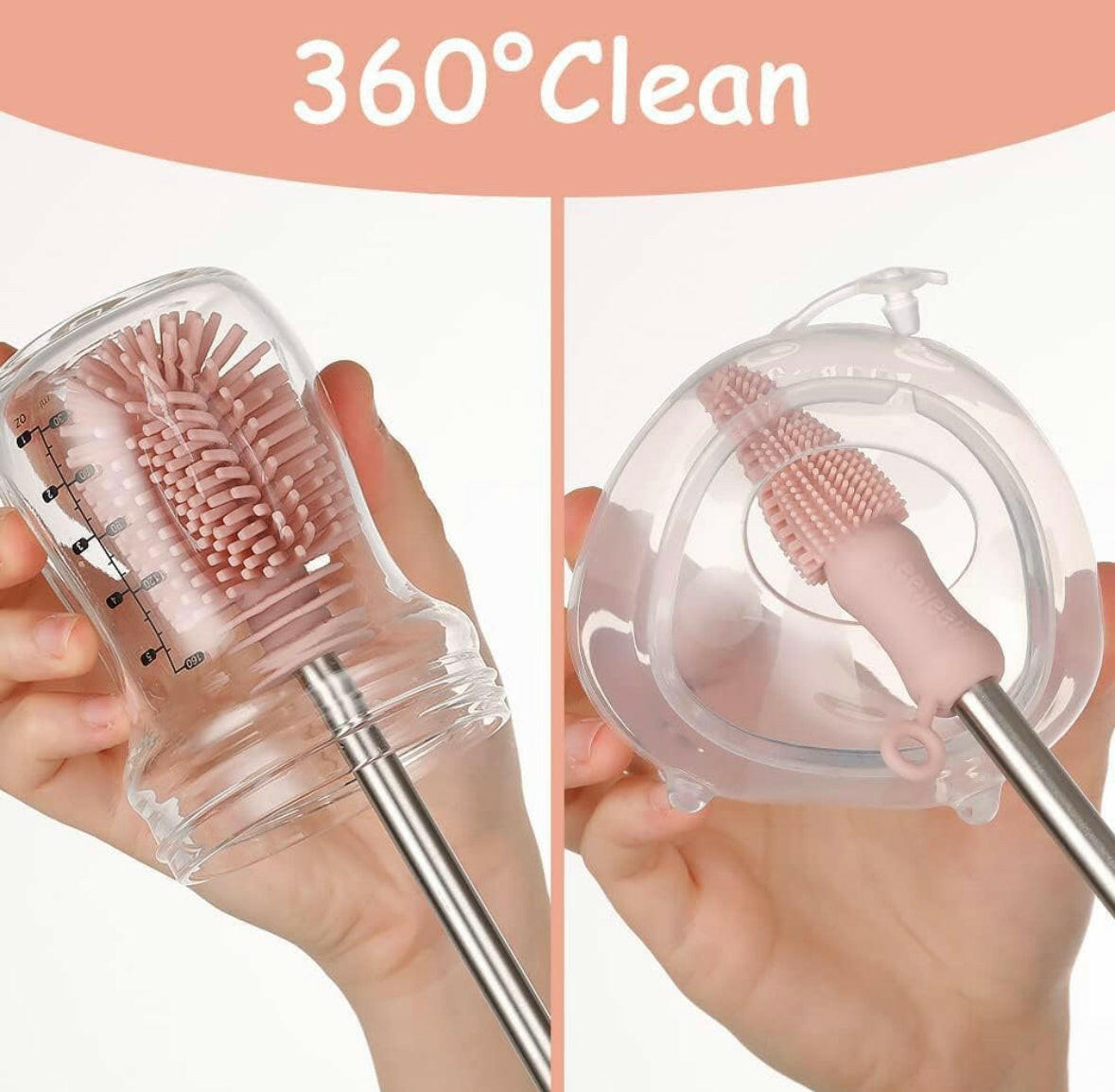 Double-ended Silicone Bottle Brush By Haakaa