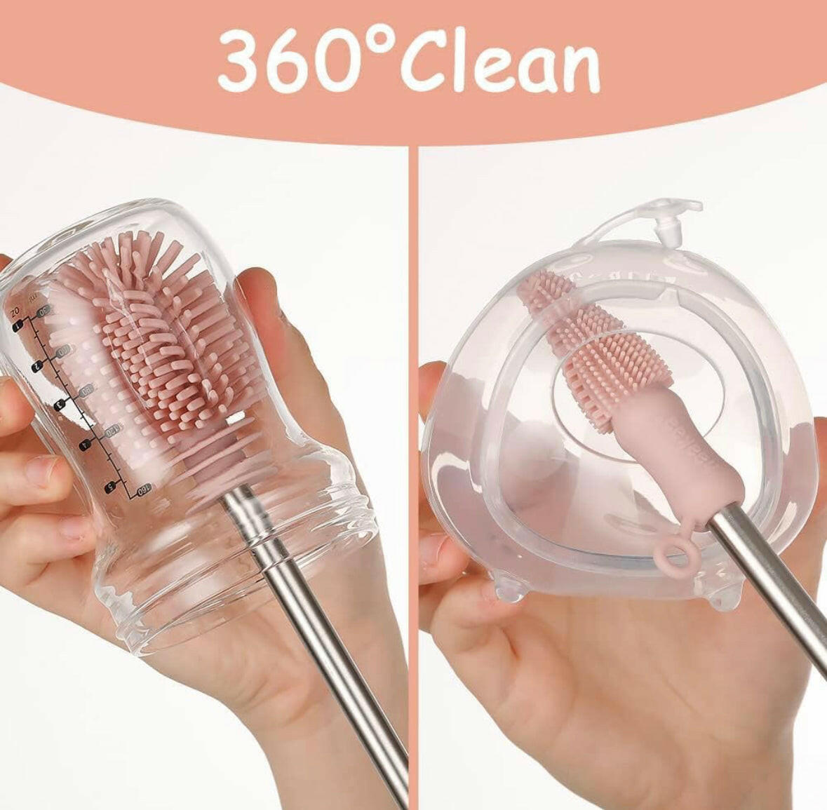 Double-ended Silicone Bottle Brush By Haakaa.