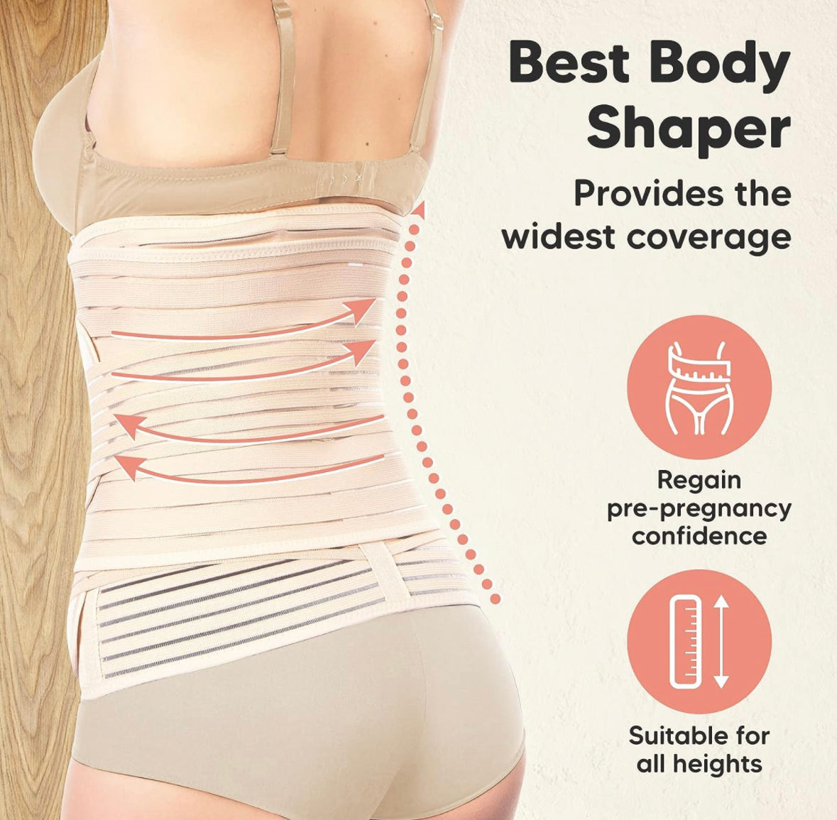 3 in 1 Postpartum Belly Support Recovery Wrap Pregnancy Band After Birth Brace