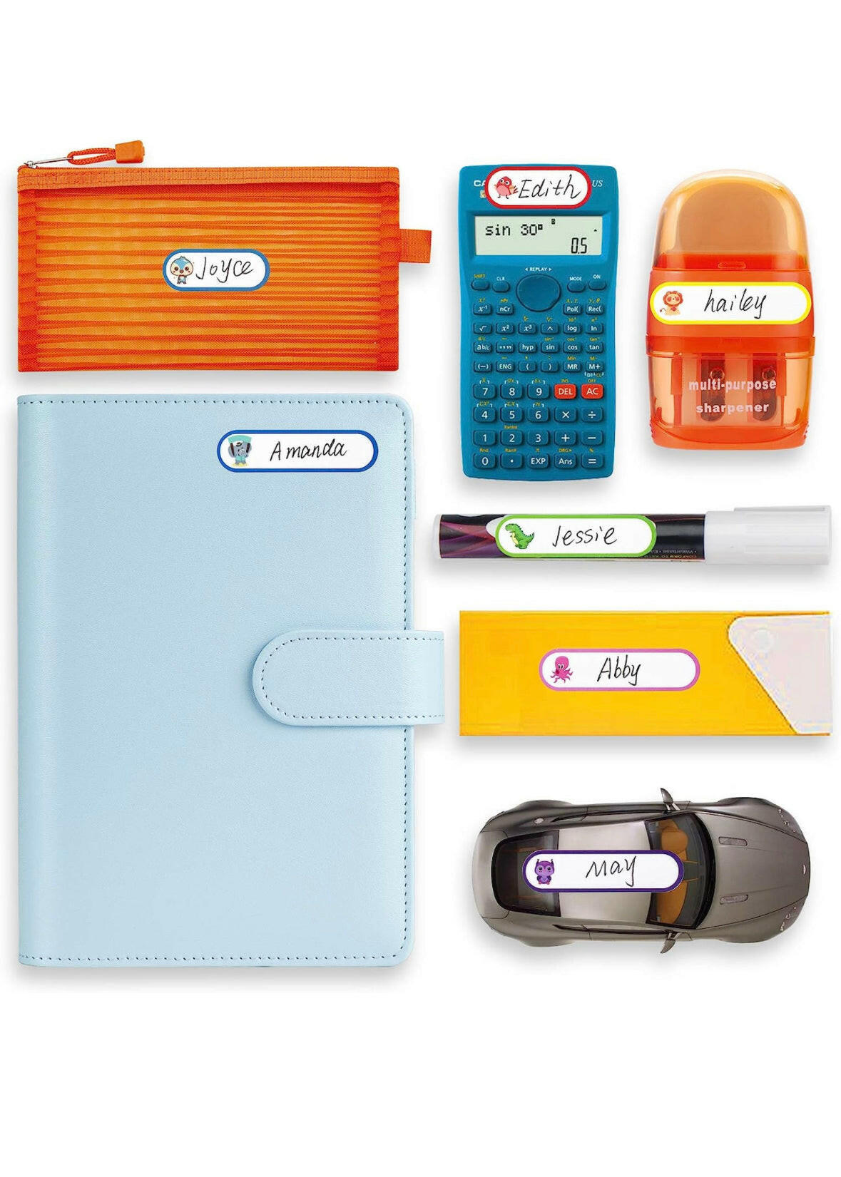 64pcs Baby Bottle Labels for Daycare, Waterproof Write-On Name Labels,Freezer Dishwasher Safe.