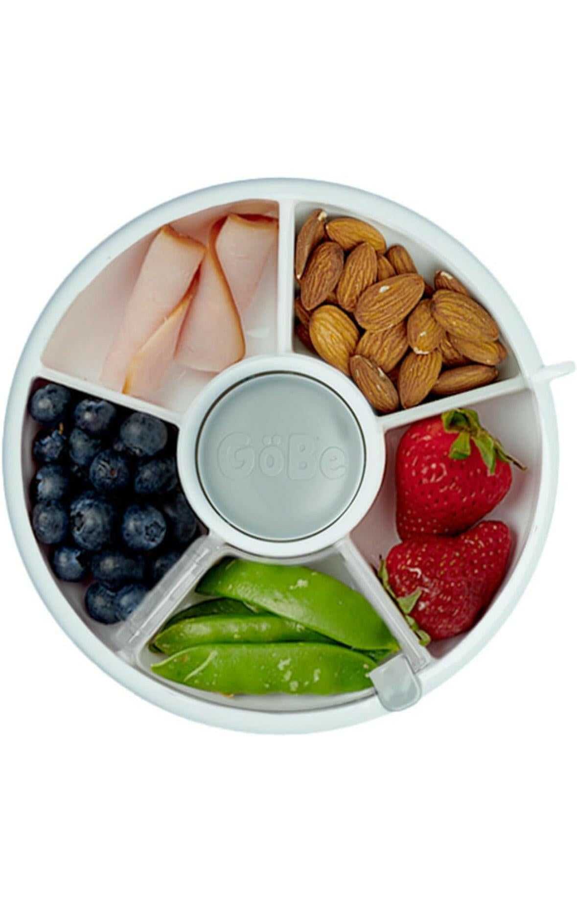 Gobe Snack Spinner with 5 Compartment Dispenser & Sliding Door