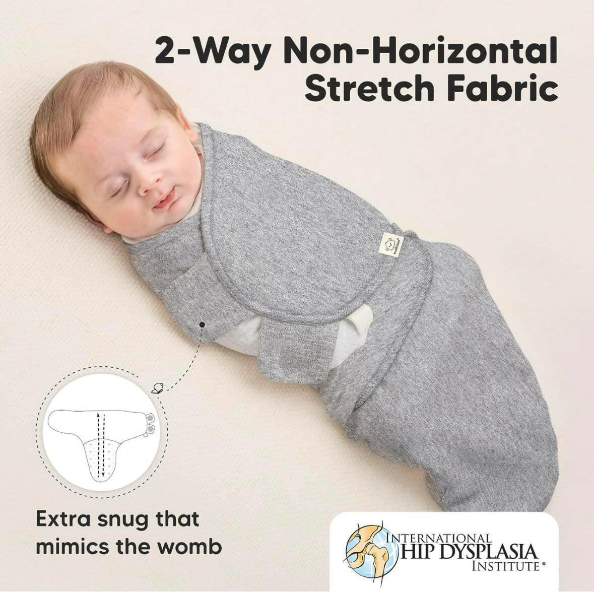 3-Pack Organic Baby Swaddle Sleep Sacks - 0-3 Months.
