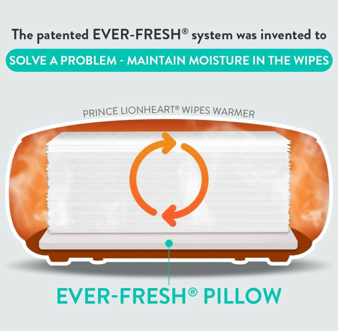 Ever-Fresh Replacement Pillow by Prince Lionheart, 2 Pack