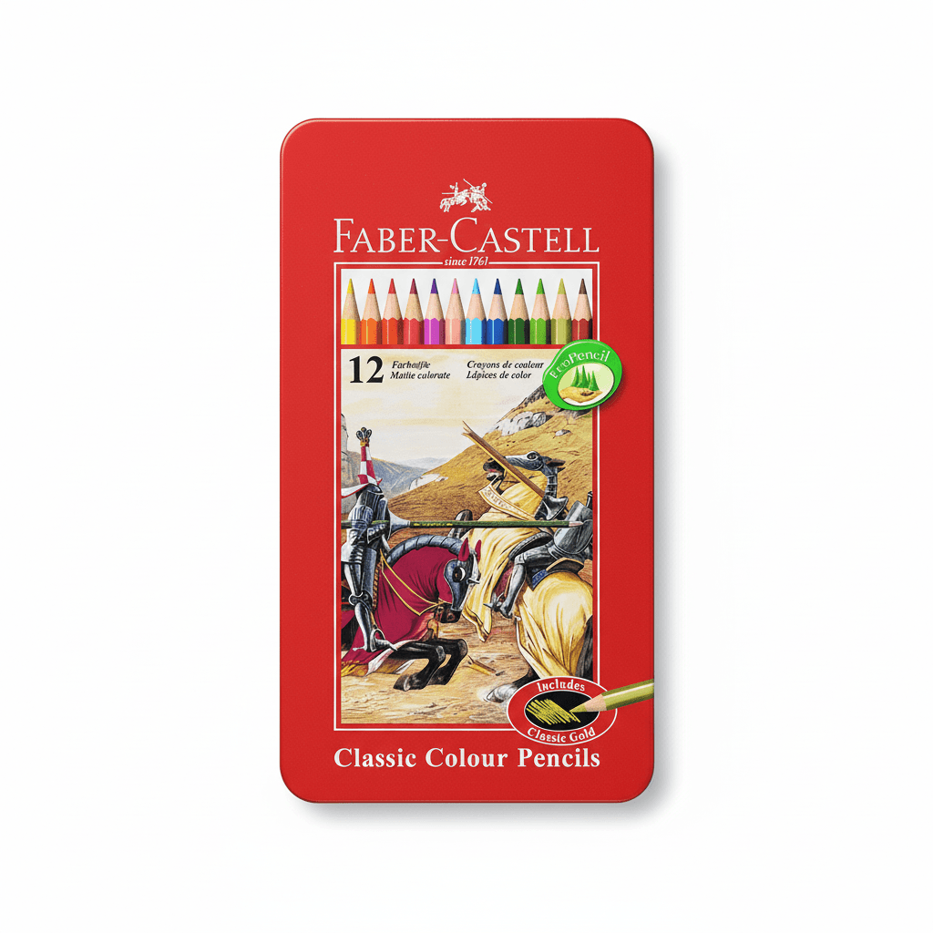 Faber Castell Classic Color Pencil Tin (12 Pcs)