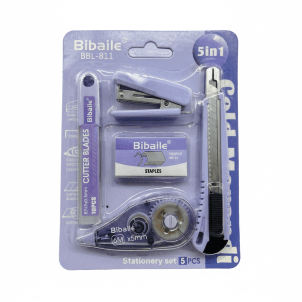 Bibaile 5 In 1 Stationery Set