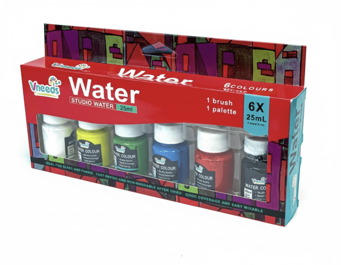 زجاجة ألوان مائية من فينيدز - 25ml (6 قطع)