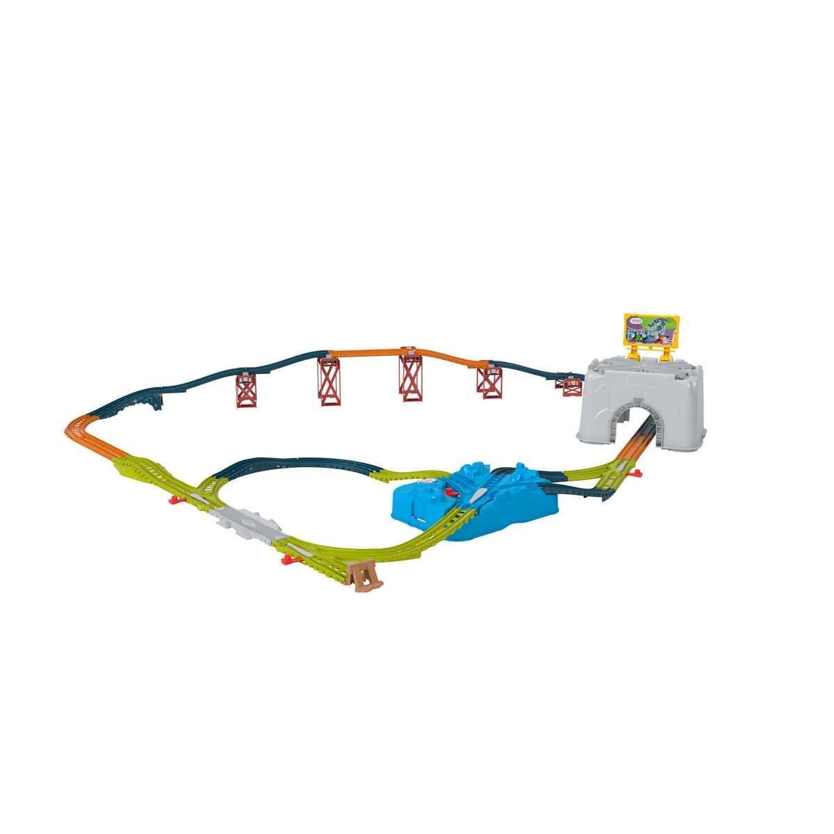 Mattel Games Thomas & Friends Connect & Build Track Bucket – 48 Pieces