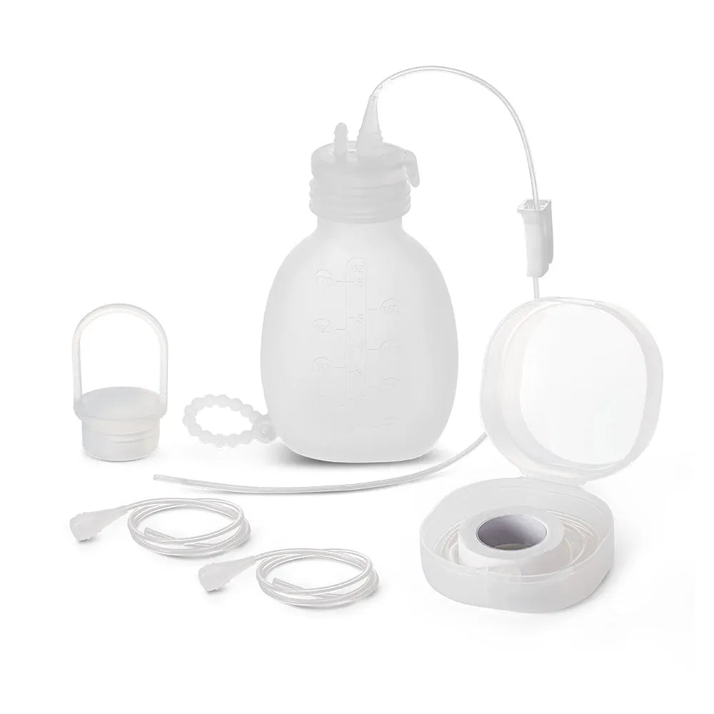 Haakaa Supplemental Feeding Tube & Pouch Set (with Exra 4 Replacement Tubes)