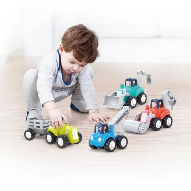 Hola 4WD Construction Truck Toy Set 4 Pieces