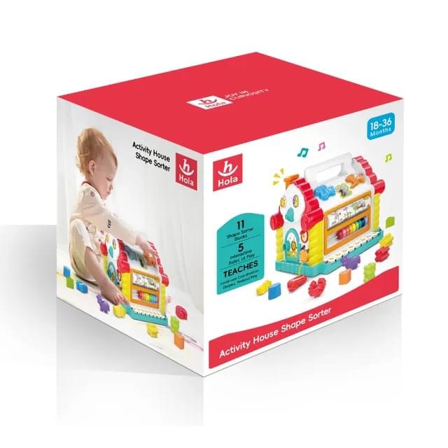 Hola Activity House Shape Sorter with Animal Sounds & Music