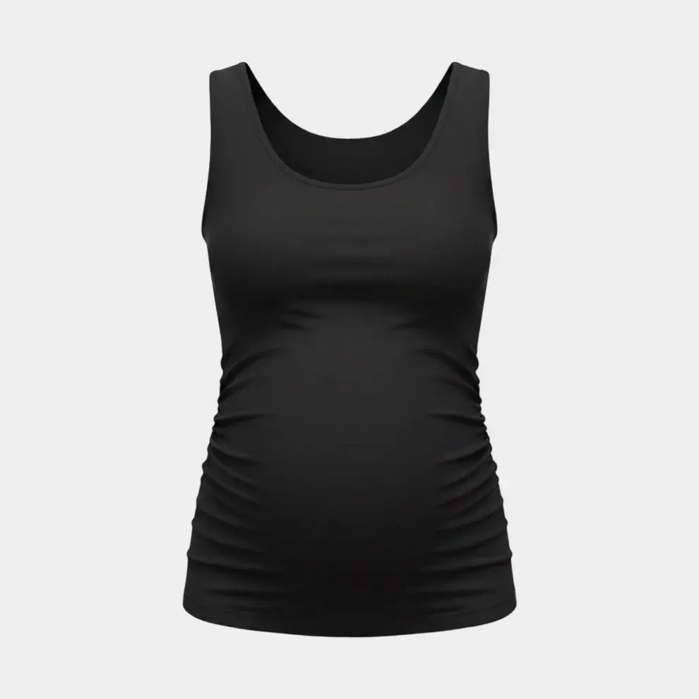 Become a Mom Tank Top (Black)