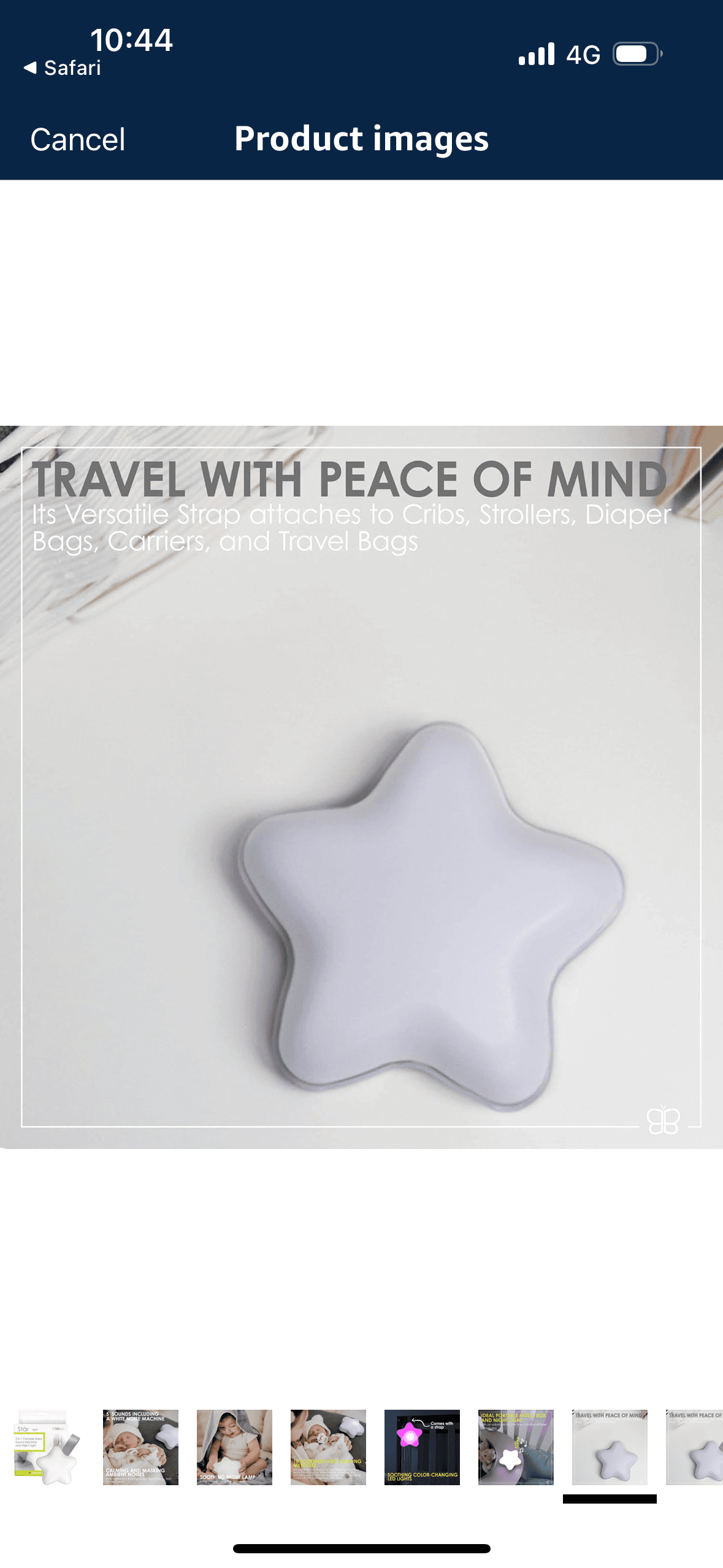 BBLUV Portable Music Box and Night Light (Star)