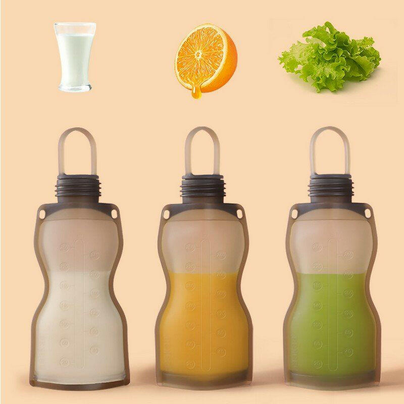 Silicone Milk Storage Bag - 260ml - 2pc By Haakaa