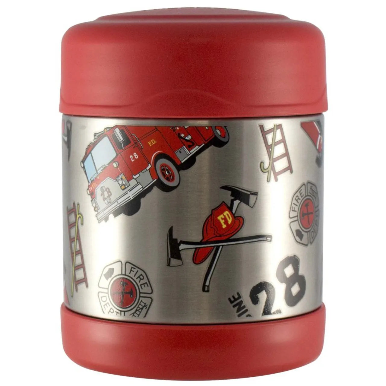 Thermos- Funtainer Stainless Food Jar 290ml- fire truck